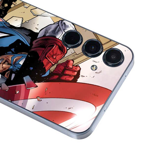 Marvel Captain America Epic Shield Break Galaxy A35 5G Skin